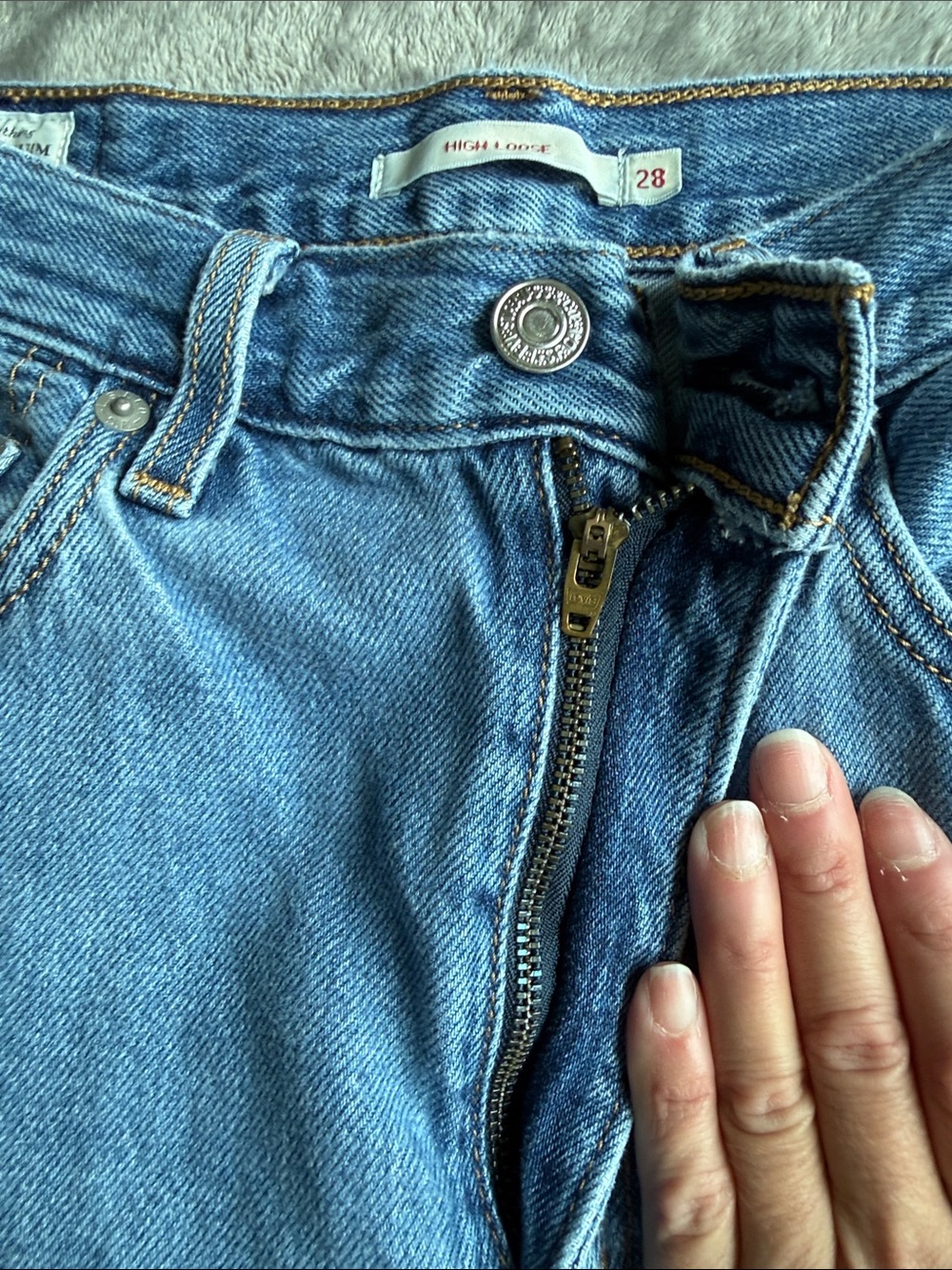 Levi's Light Blue High-Rise Jeans